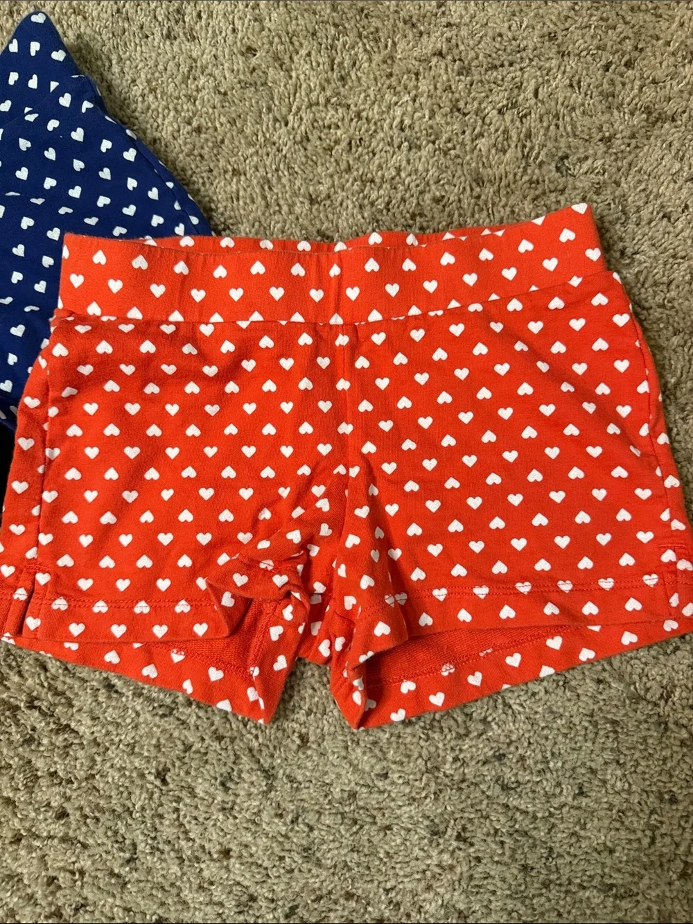 Old Navy Girls' Heart Print Shorts - Blue & Red